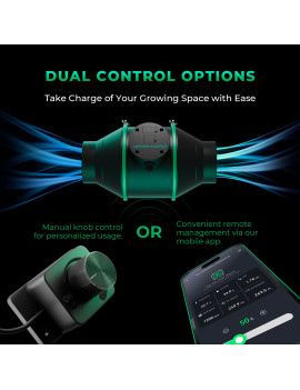 Mars Hydro iFresh 4 ventilator in ogleni filter – komplet z regulacijo hitrosti