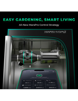 Mars Hydro iFresh 4 ventilator in ogleni filter – komplet z regulacijo hitrosti