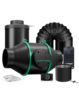 Mars Hydro iFresh 6 ventilator in ogleni filter – komplet z regulacijo hitrosti