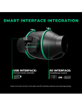 Mars Hydro iFresh 6 ventilator in ogleni filter – komplet z regulacijo hitrosti