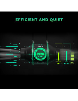 Mars Hydro iFresh 6 ventilator in ogleni filter – komplet z regulacijo hitrosti