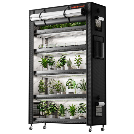 Komnpletni growbox za gojenje s 6 policami Spider Farmer - 220W