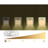 LED nočna lučka brez modre komponente LuDream Nova - Amber