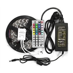 Komplet 5m LED traku RGB 3528